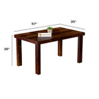 Sheesham Wood Dining Table(57x35) with 6 Chairs | 6 Seater Dining Set | Wooden Dining Table with Chair - Dining Room Furniture