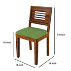 Furniture Sheesham Wood Natural Teak Finish 4 Seater Dining Table Set