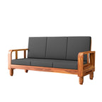 Solid Wood 6 Seater Wooden Sofa Set for Living Room | 3+2+1 Sofa Set with Center Table | Furniture for Home & Hotels