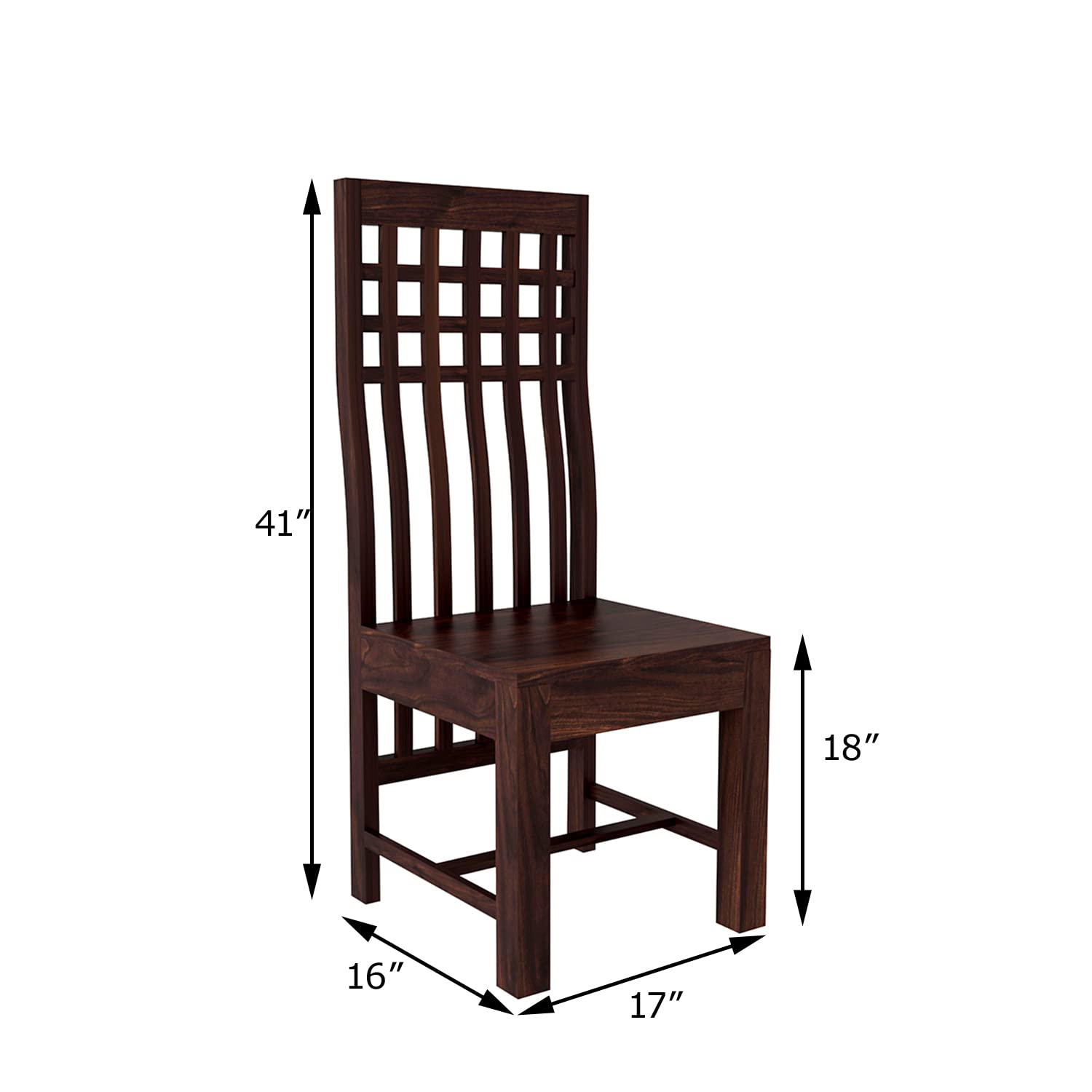 Premium Sheesham Wood Dining Table (45x30) with 4 Chairs | 4 Seater Dining Set | Wooden Dining Table with Chair | Dining Room Furniture