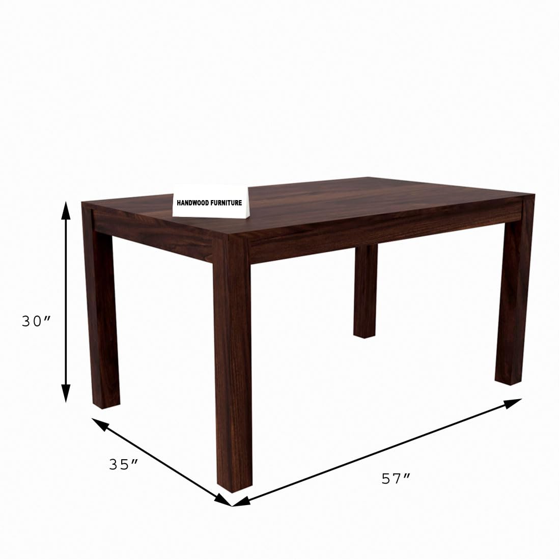 Sheesham Wood Dining Table(57x35) with 6 Chairs | 6 Seater Dining Set | Wooden Dining Table with Chair - Dining Room Furniture