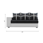 8 Seater Sofa Set, L Shape Sofa(Right Facing) 2 Ottoman, 6 Small Pillow with Coffee Table for Living Room Furniture | Sofa for Home & Office Furniture