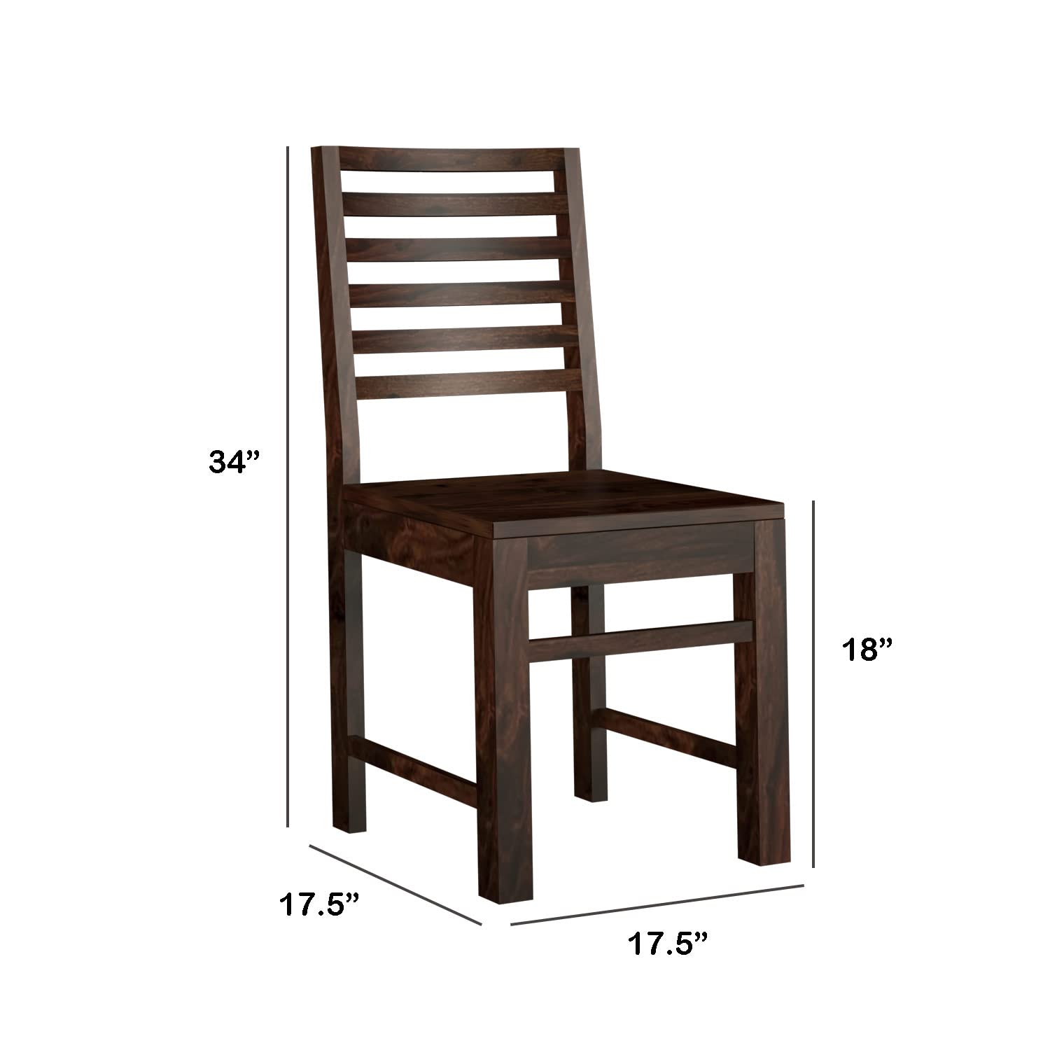 premium Sheesham Wood Dining Table(45x30) with 2 Chairs | 2 Seater Dining Set | Wooden Dining Table with Chair |Dining Room Furniture