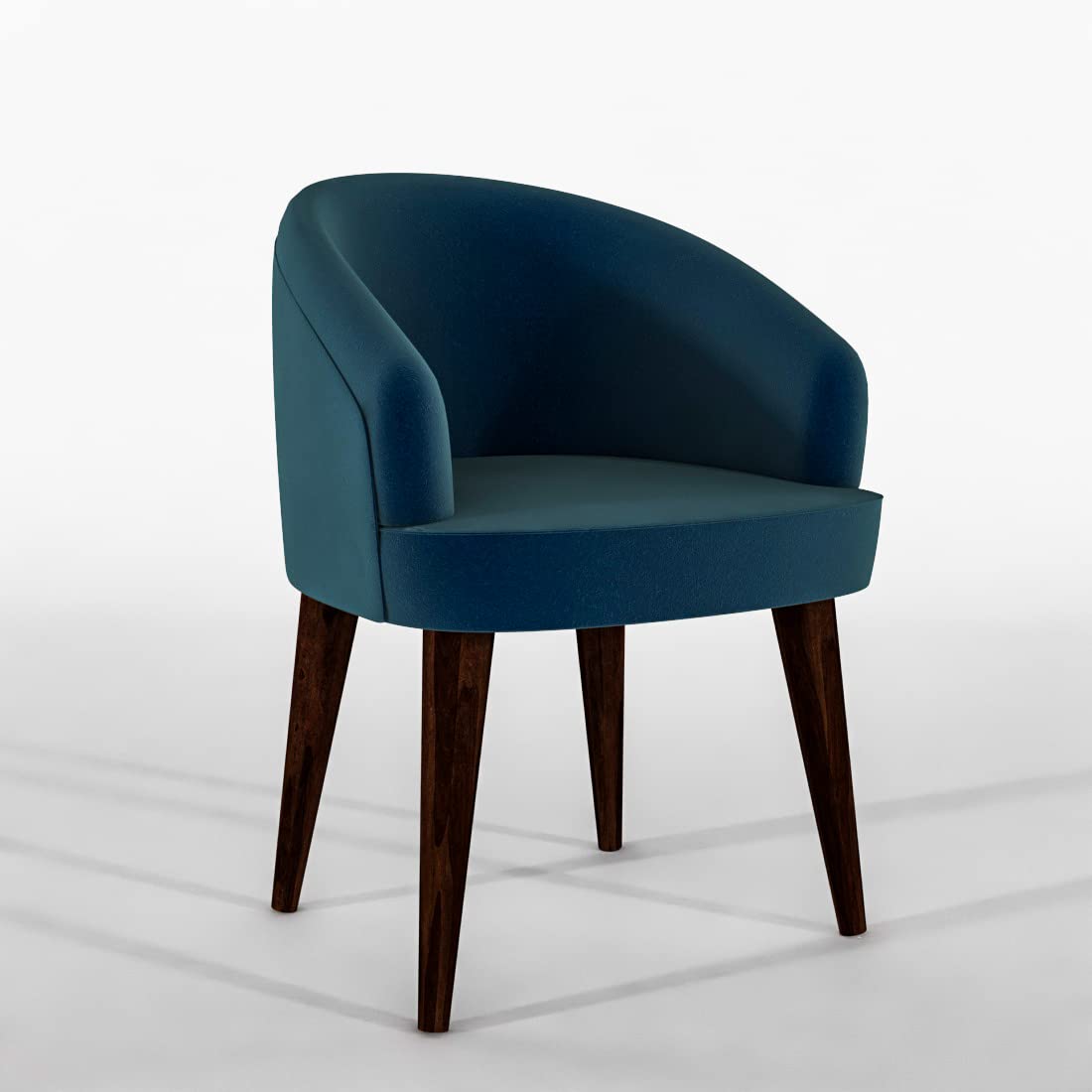 Modern Home Furniture|Solid Wood Cushion Dining Chair Set of 2 with Velvet Fabric | Study Chair for Home & Office