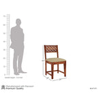 Sheesham Wood CNC Cuting Dining Table with 4 Chairs with 1 Bench|6 Seater Dining Set- Dining Room Furniture