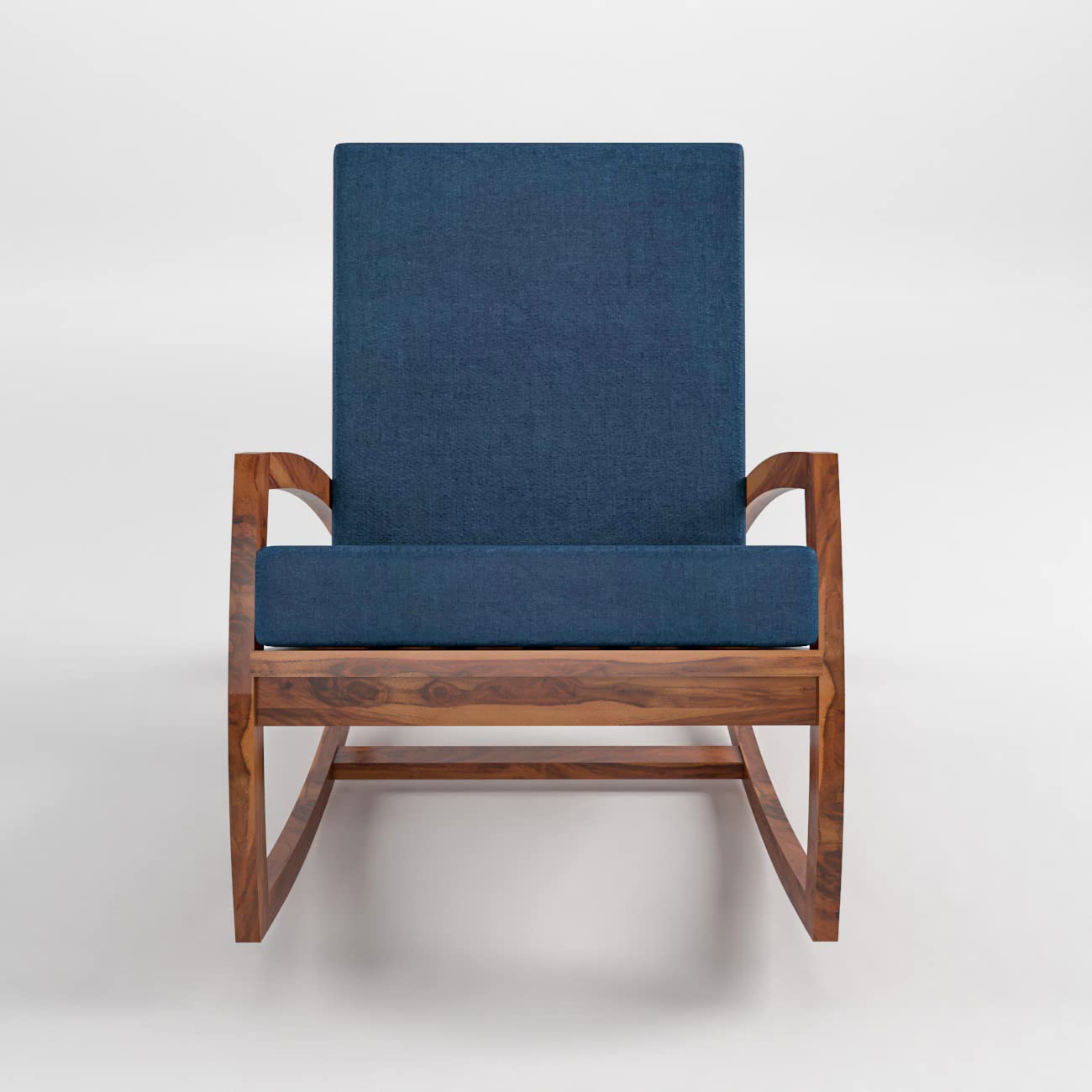 Sheesham Wood Rocking Chair for Adults, Wooden Rocking Chair | Rocking Chair for Adults for Home | Rocking Chair Cushion