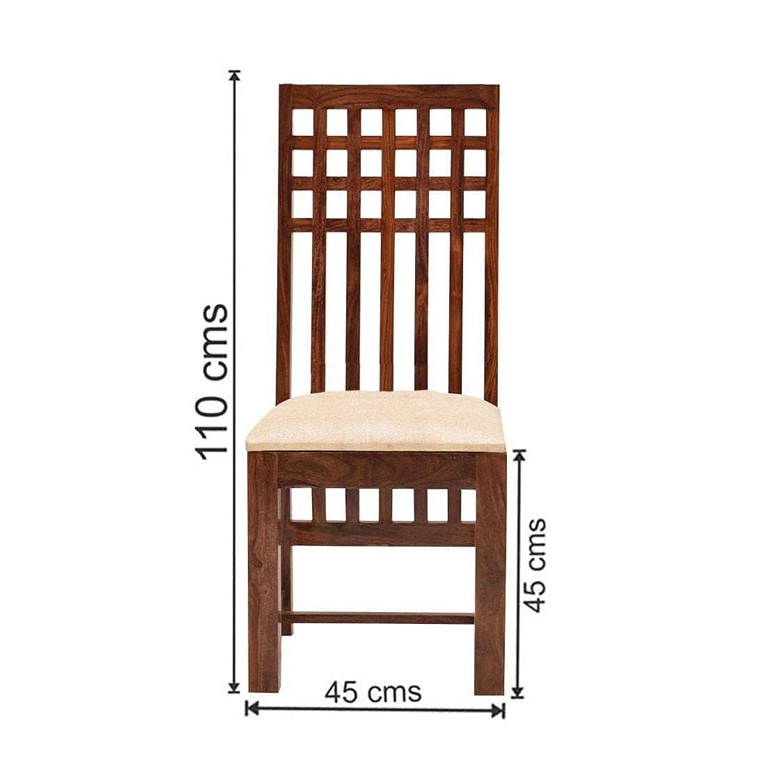 Sheesham Wood Dining Table(57x35) with 6 Chairs | 6 Seater Dining Set | Wooden Dining Table with Chair | Dining Room Furniture