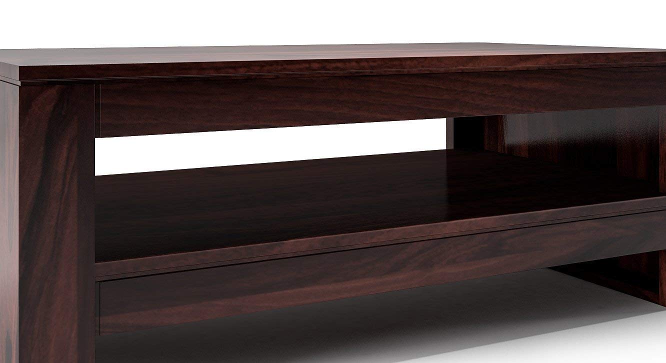 KendalWood Furniture Rectangle Sheesham Wooden Coffee Table for Living Room | Wooden Center Table