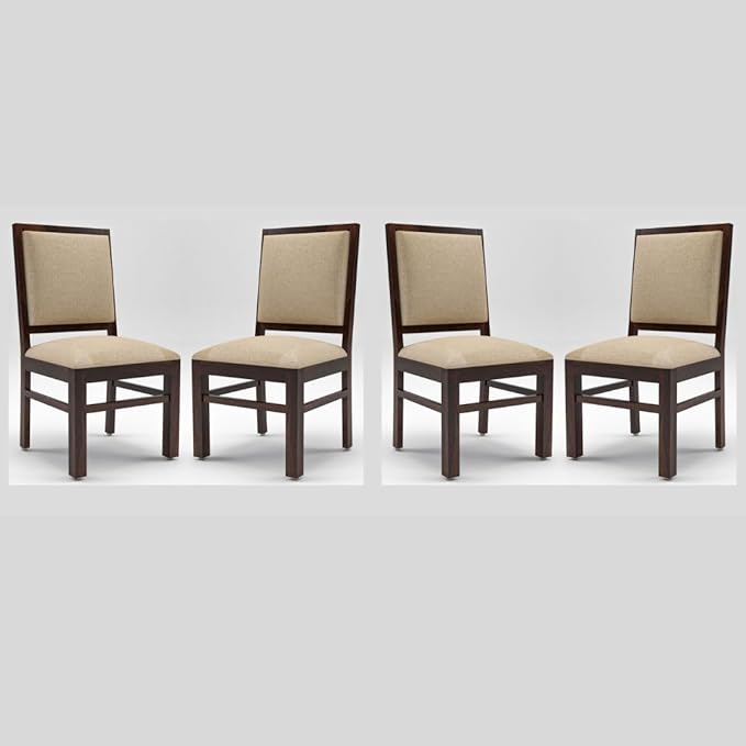 Modern Home Furniture Solid Sheesham Wood Dining Study Multipurpose Chair Set of 4 | Chair for Home & Office