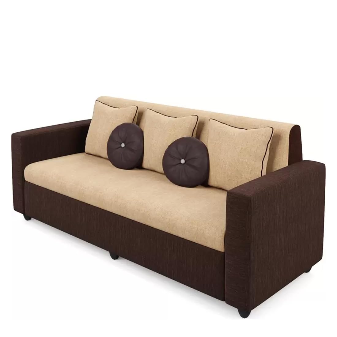5 Seater Fabric Sofa Set for Living Room Furniture | 3 + 1 + 1 Sofa Set | Sofa for Home & Office