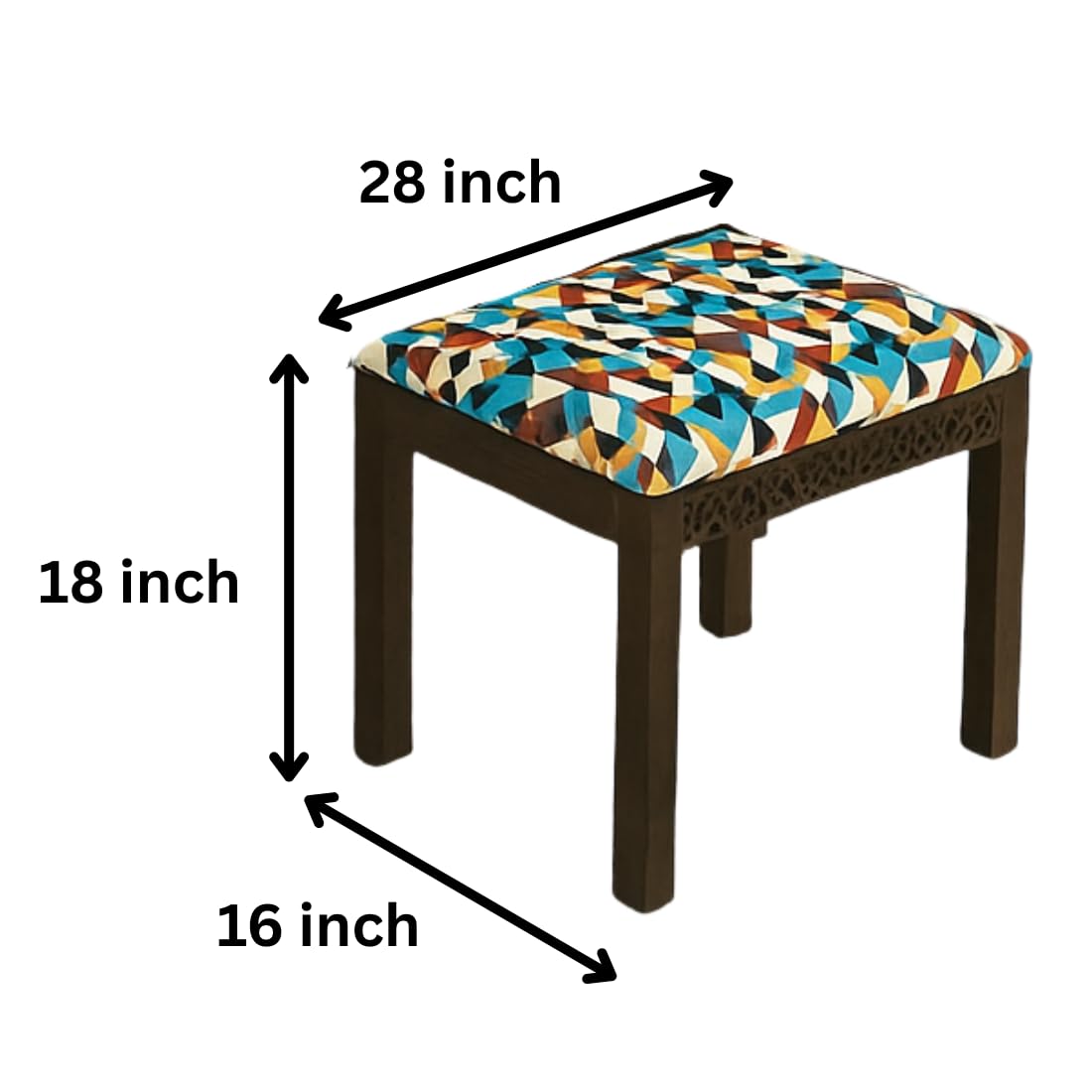 Sheesham Wood CNC Cuting Dining Table with 3 Chairs with 1 Bench | 4 Seater Dining Set- Dining Room Furniture Finish