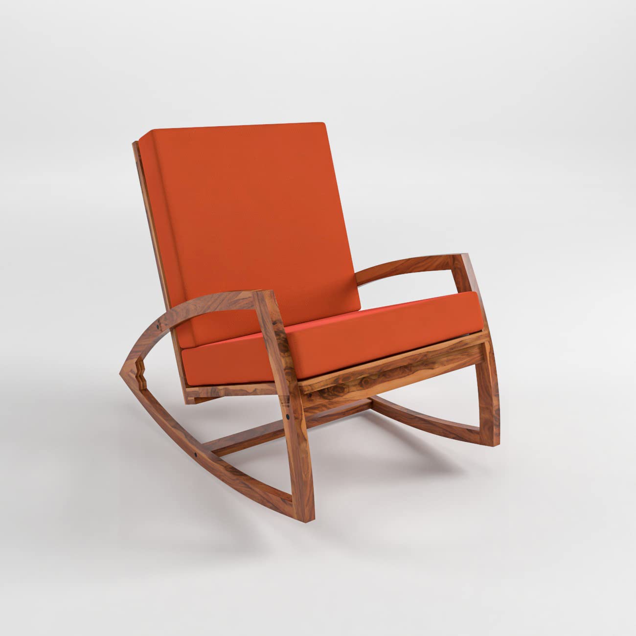 KendalWood Furniture Sheesham Wood Rocking Chair for Adults