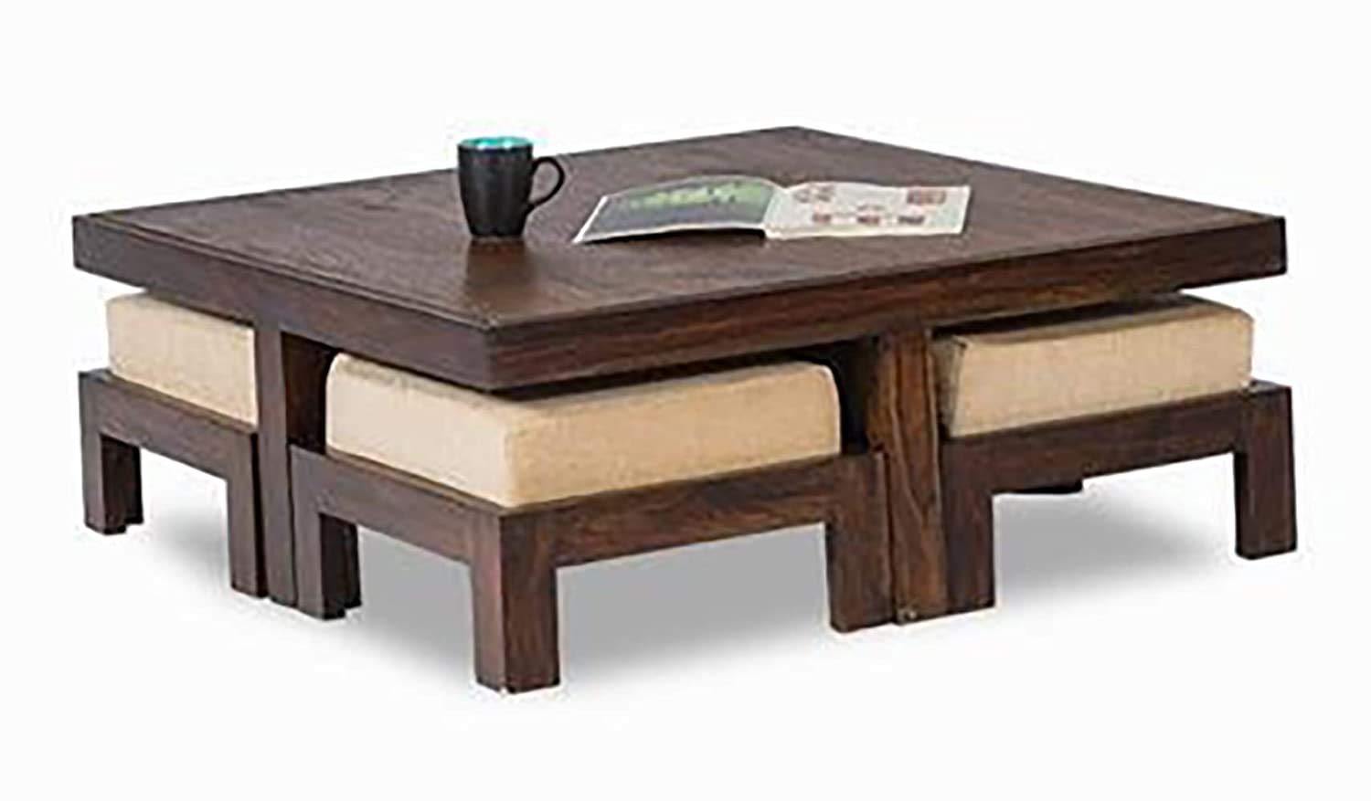 Sheesham Wood Coffee Table for Living Room