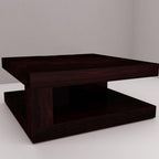 Square Sheesham Wood Coffee Table for Living Room | Wooden Center Table