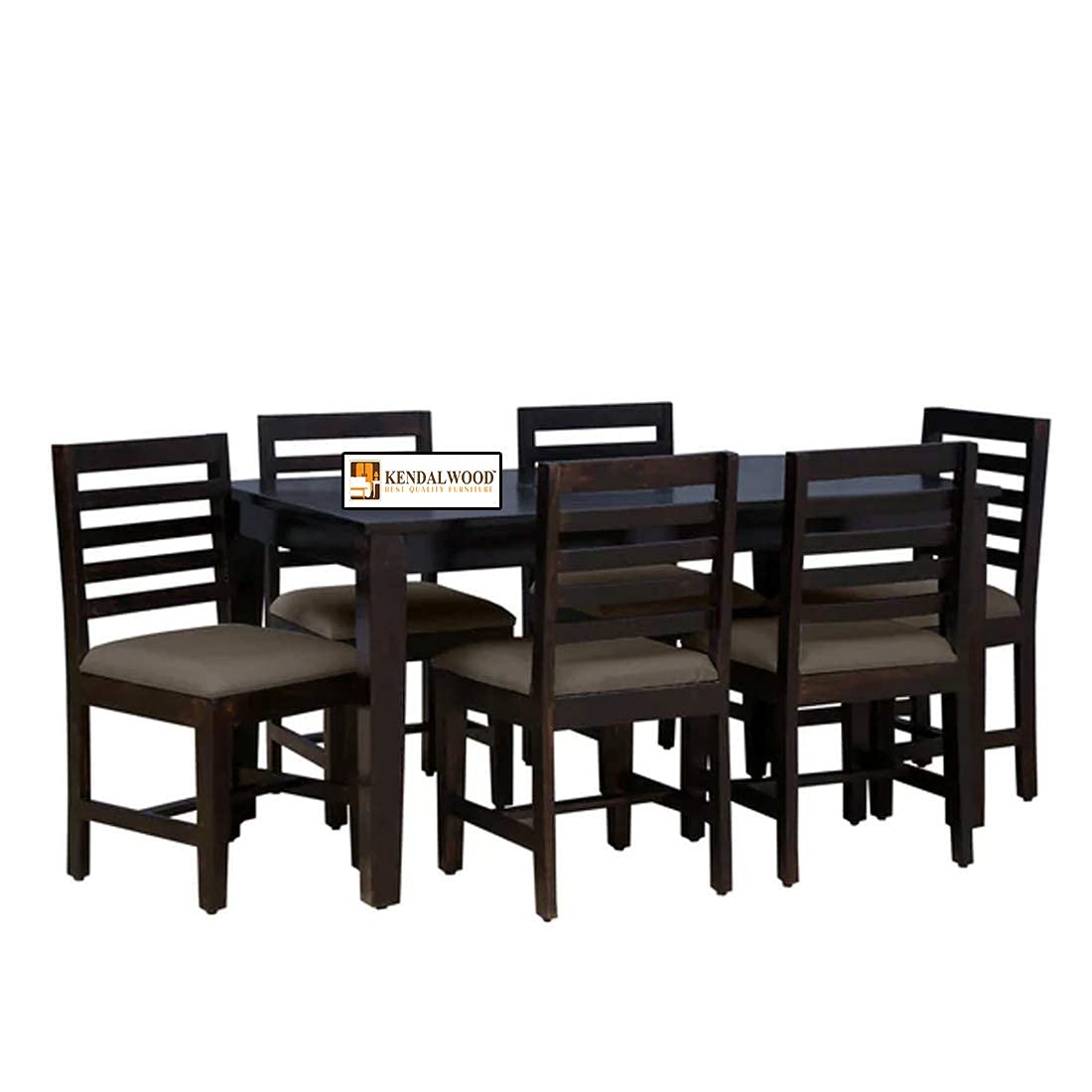 Sheesham Wood Dining Table(57x35 Inch) with 6 Chairs | 6 Seater Dining Set | Wooden Dining Table with Chair - Dining Room Furniture