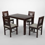 Premium Sheesham Wood Dining Table(45x30) with 4 Chairs | 4 Seater Dining Set | Wooden Dining Table with Chair