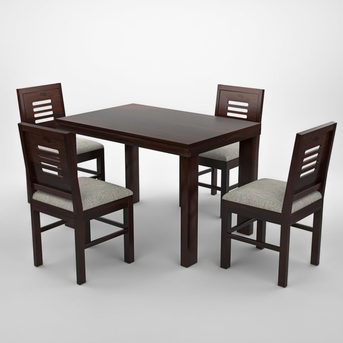 Premium Sheesham Wood Dining Table(45x30) with 4 Chairs | 4 Seater Dining Set | Wooden Dining Table with Chair