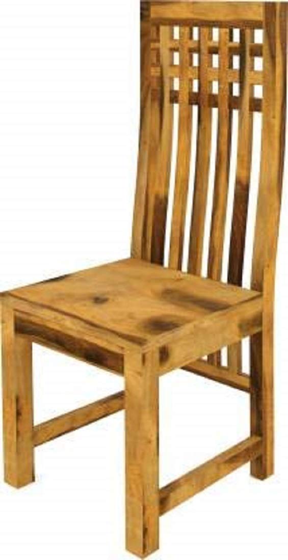 Sheesham Wood Square Dining Table with 4 Chairs | Dining Room Furniture 4 Seater Dining Set