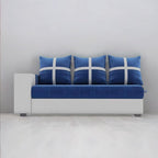 6-Seater L Shape Corner Sofa for Living Room | 6-Seater L Shape Sofa (Right Facing) with 6 Small Pillow | Sofa for Home & Office Furniture