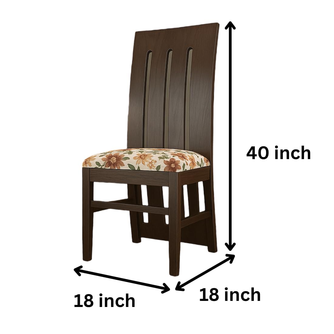 Modern Home Furniture | Solid Wood Dining Chair Set of 2 | Study Chair for Home & Office