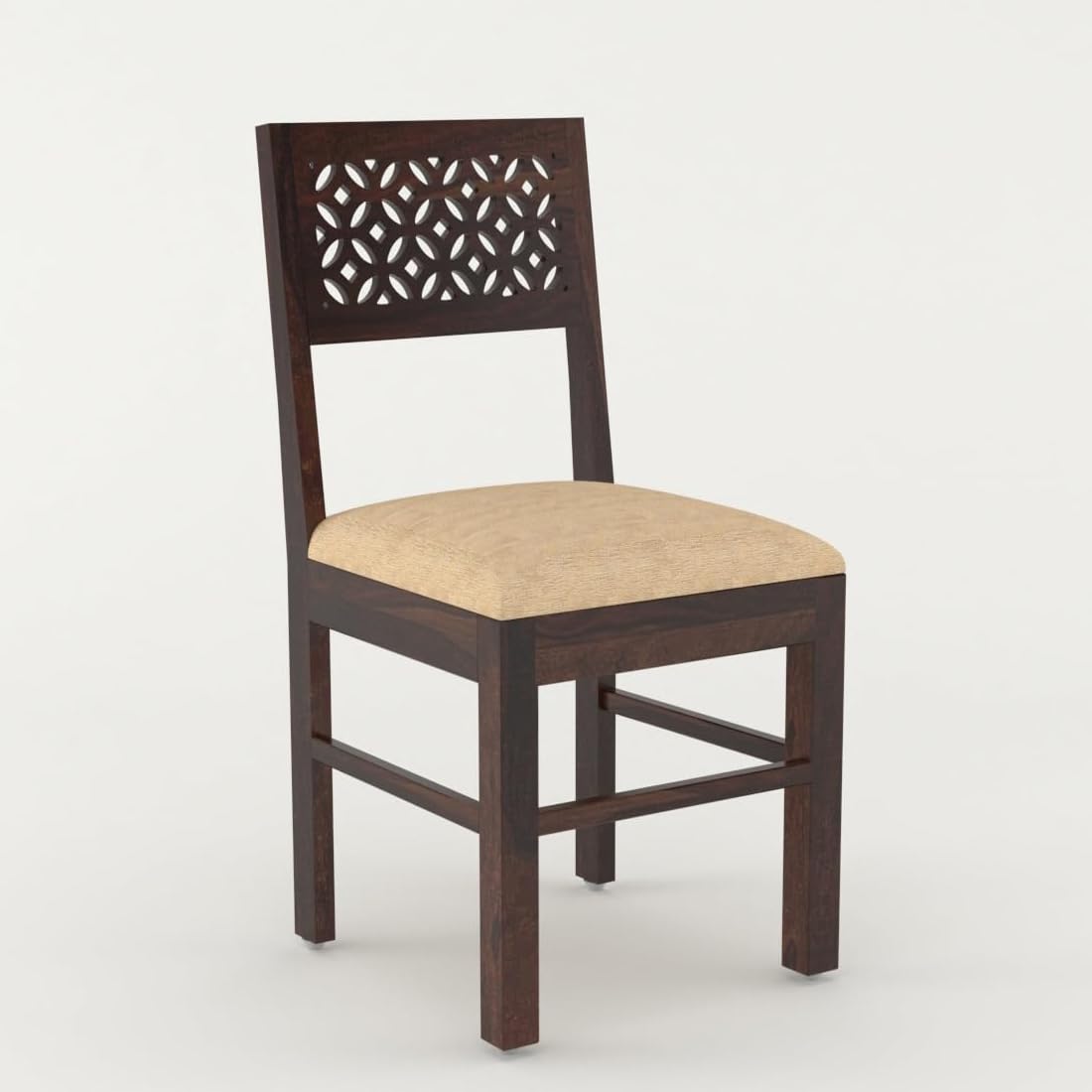 Sheesham Wood Dining Table(57x35) with 4 Chairs & 1 Bench | 6 Seater Dining Set | Wooden Dining Table with Chair - Dining Room Furniture