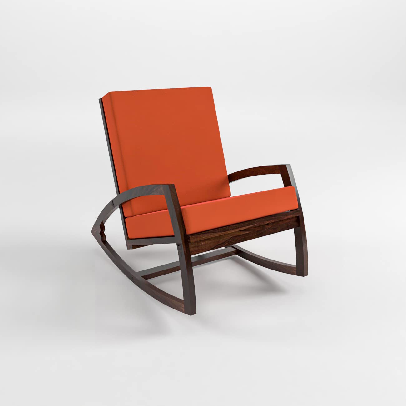 Sheesham Wood Rocking Chair for Adults, Wooden Rocking Chair | Rocking Chair for Adults for Home | Rocking Chair Cushion