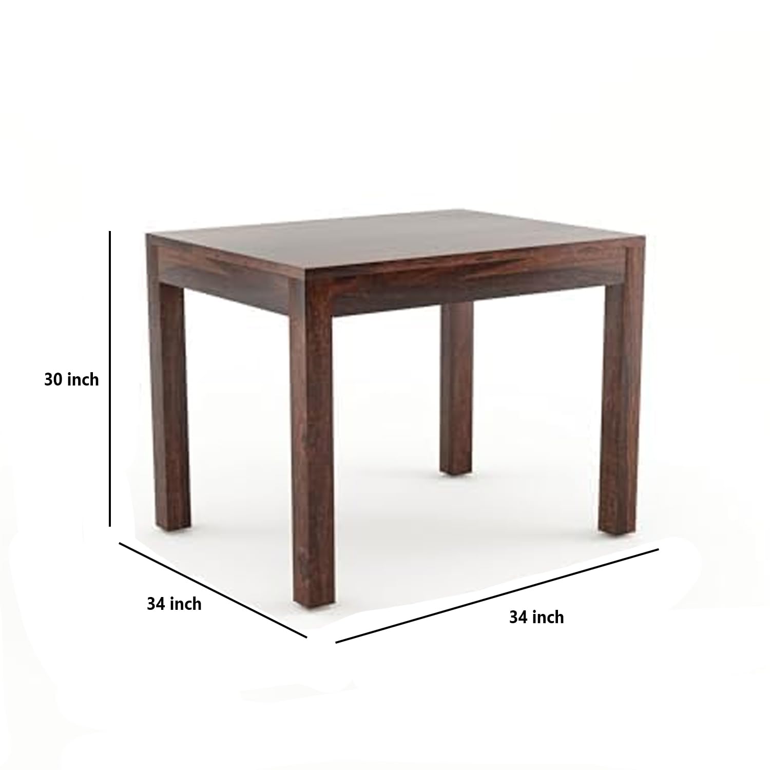 Sheesham Wood Dining Table with 3 Chairs 1 Bench | 4 Seater Dining Set | Wooden Dining Table