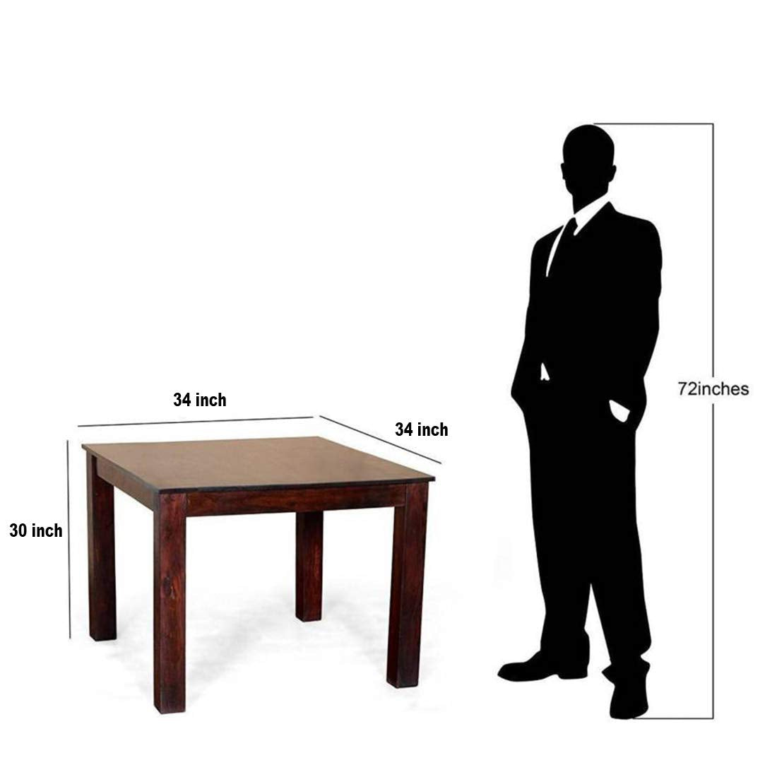 Sheesham Wood Dining Table with Chairs| Dining Set Living Room Furniture 4 Seater Dining Set