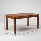 Sheesham Wood Dining Table(57x35) with 6 Chairs | 6 Seater Dining Set | Wooden Dining Table with Chair - Dining Room Furniture
