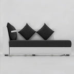 6 Seater L Shape Corner Sofa for Living Room | 6 Seater L Shape Sofa (Right Facing) with 6 Small Pillow | Sofa for Home & Office Furniture