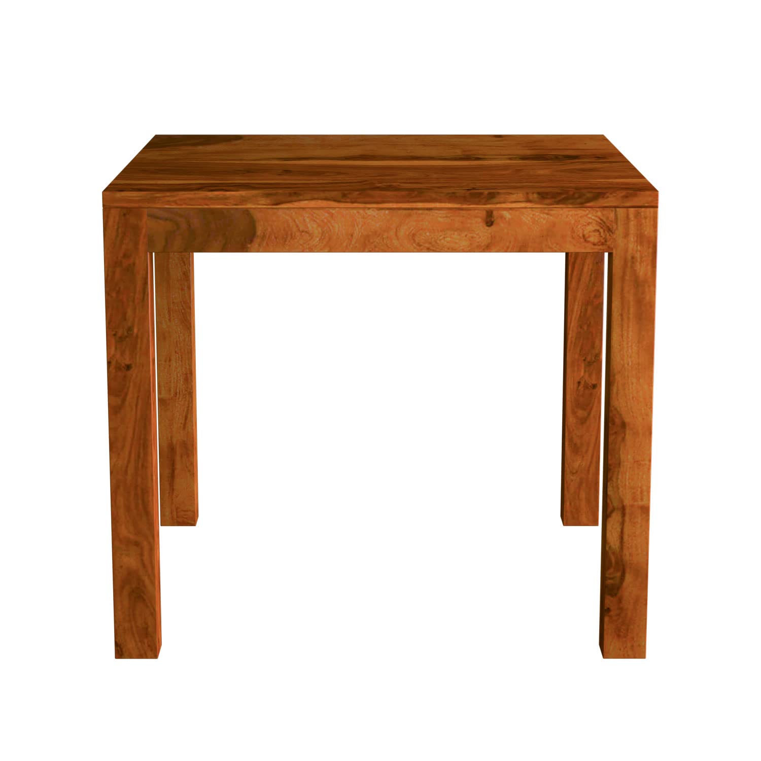 Sheesham Wood Dining Table(34x34) with 3 Chairs & 1 Bench | 4 Seater Dining Set | Wooden Dining Table with Chair - Dining Room Furniture