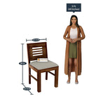 Sheesham Wood Dining Table & Chairs and Cushion | Dining Room Furniture | 6 Seater Dining Set