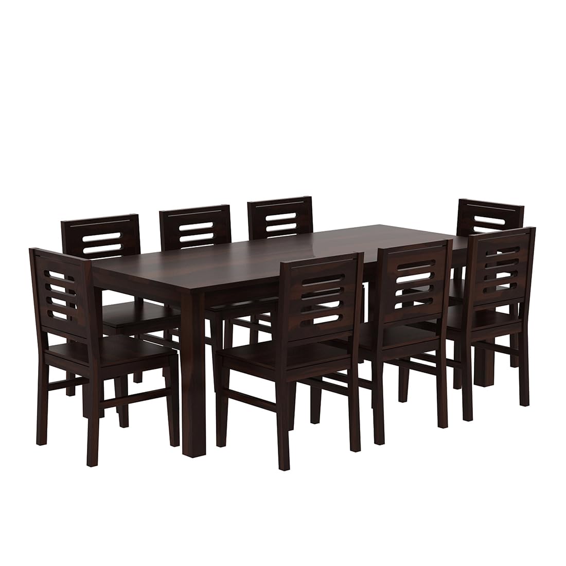 Sheesham Wood Dining Table with 8 Chairs | 8 Seater Dining Set | Wooden Dining Table with Chair - Dining Room Furniture