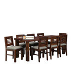 Sheesham Wood Dining Table (78x35) with 8 Chairs | 8 Seater Dining Set | Wooden Dining Table with Chair | Dining Room Furniture