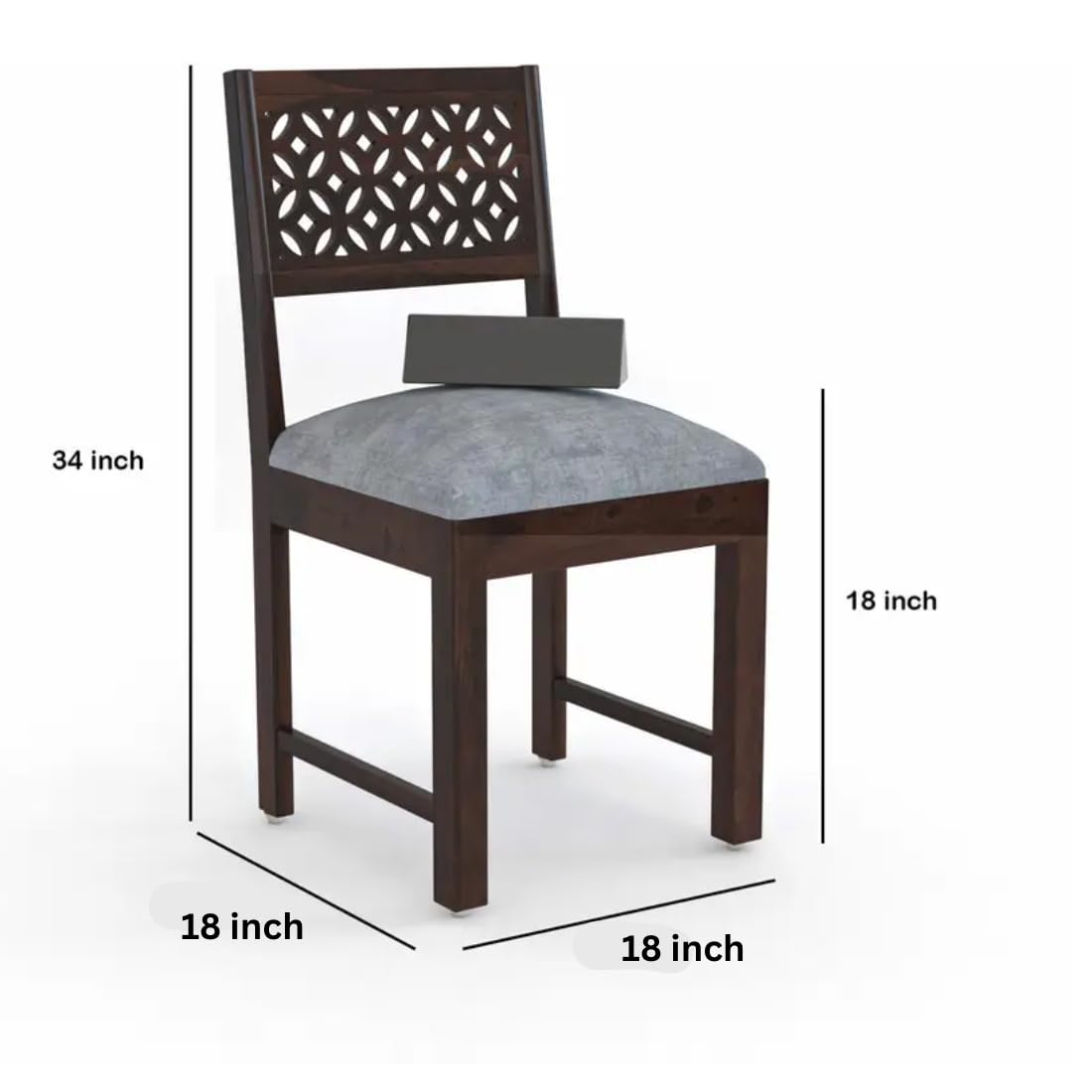Sheesham Wood CNC Cuting Dining Table with 3 Chairs with 1 Bench | 4 Seater Dining Set- Dining Room Furniture
