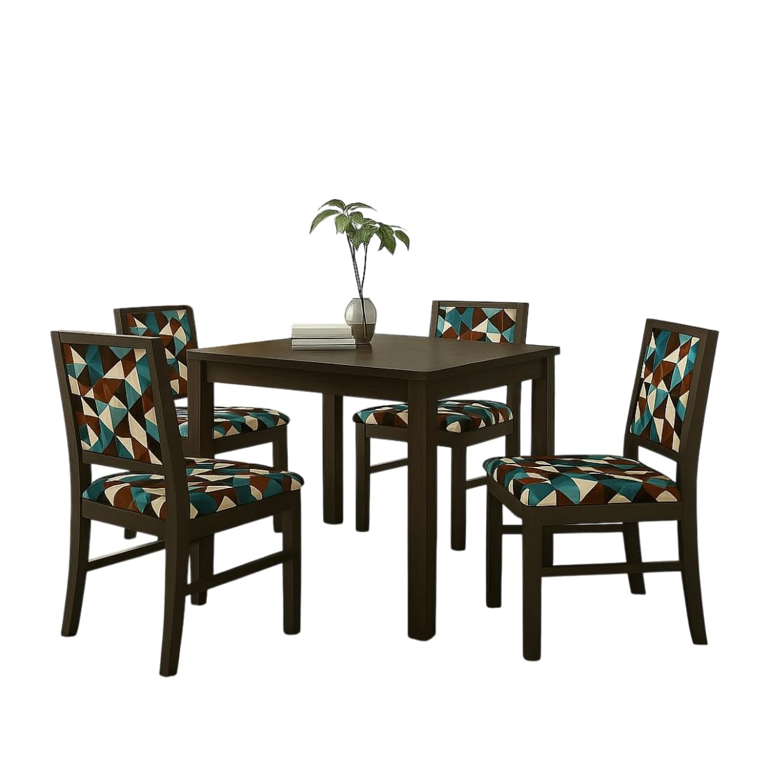 Sheesham Wood Dining Table(45x30 Inch) | 4 Seater Dining Set | Wooden Dining Table with Chairs - Dining Room Furniture