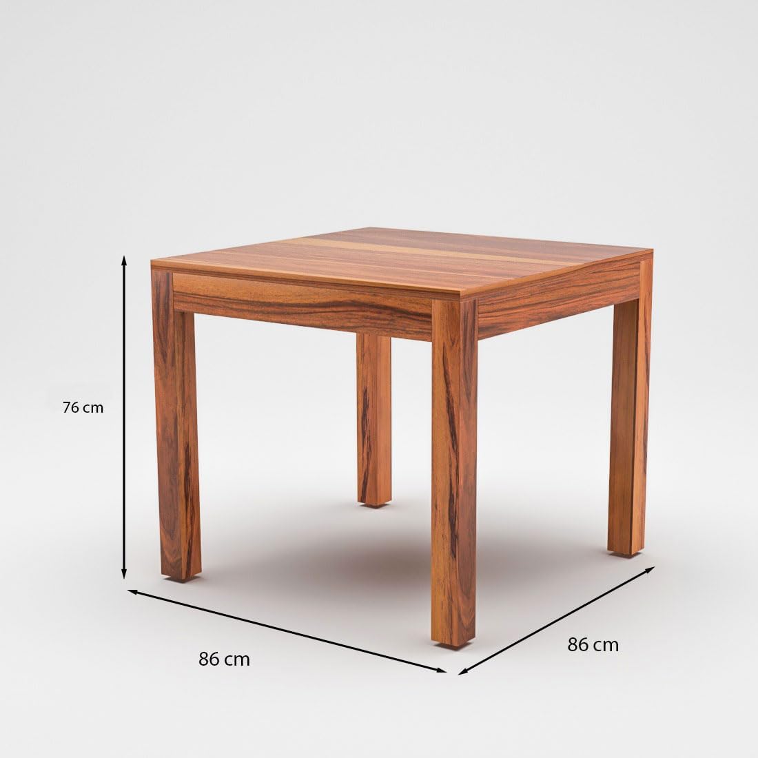 Premium Sheesham Wood Dining Table (34x34) with 4 Chairs | 4 Seater Dining Set | Wooden Dining Table with Chair | Dining Room Furniture