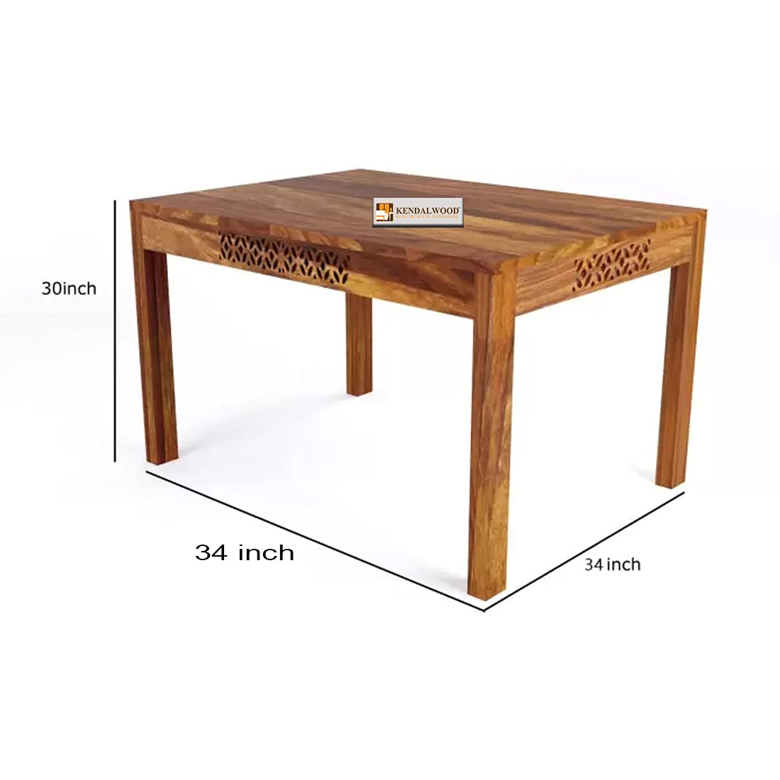 Sheesham Wood Dining Table with 3 Chairs 1 Bench | 4 Seater Dining Set | Wooden Dining Table with Chair | Dining Room Furniture