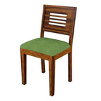 Furniture Sheesham Wood Natural Teak Finish 4 Seater Dining Table Set