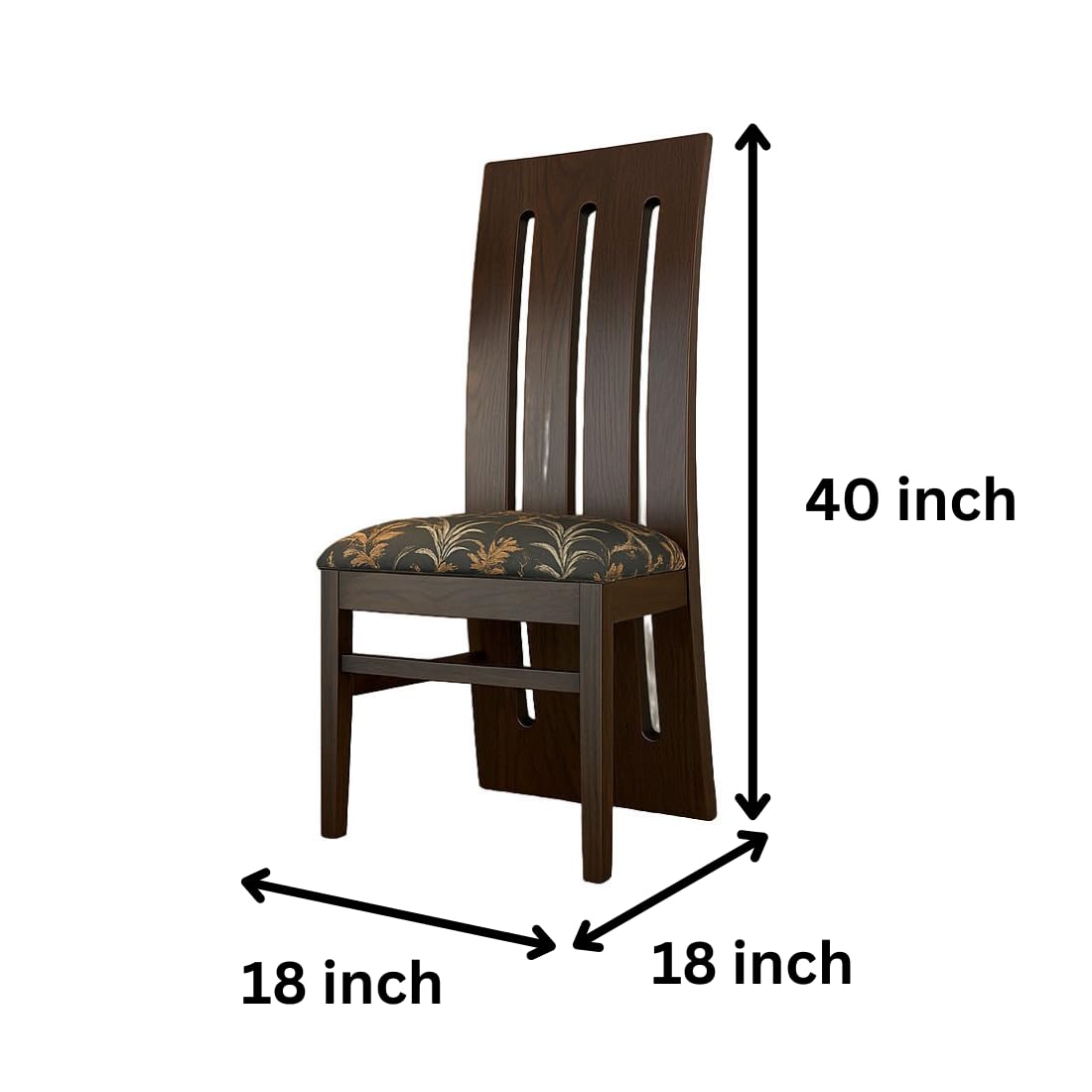 Modern Home Furniture | Solid Wood Dining Chair Set of 2 | Study Chair for Home & Office