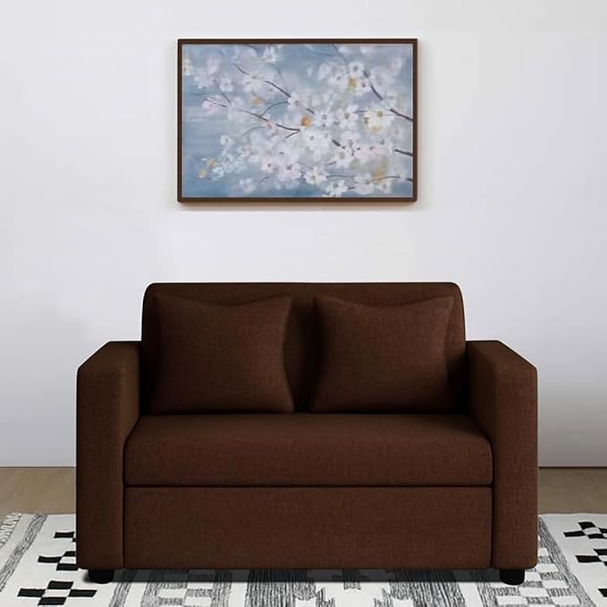 2 Seater Sofa | Fabric 2 Seater Sofa Set | Sofa for Living Room & Home | Furniture for Office & Hotels