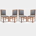 Modern Home Furniture Solid Sheesham Wood Dining Study Multipurpose Chair Set of 4 | Chair for Home & Office