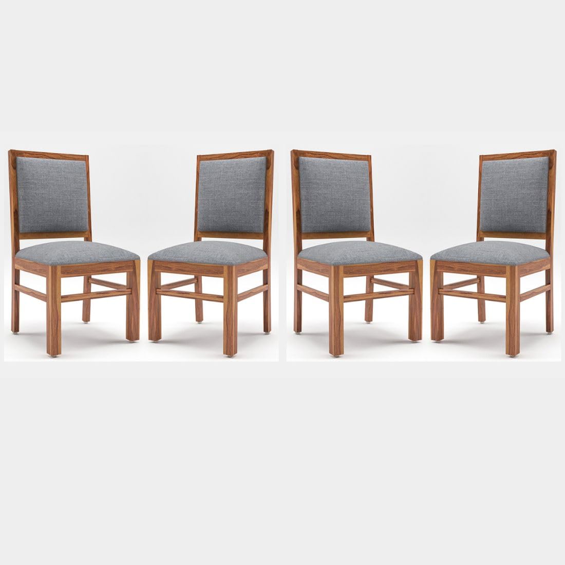 Modern Home Furniture Solid Sheesham Wood Dining Study Multipurpose Chair Set of 4 | Chair for Home & Office