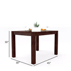 Sheesham Wood Dining Table(45x30 Inch) | 4 Seater Dining Set | Wooden Dining Table with Chairs - Dining Room Furniture