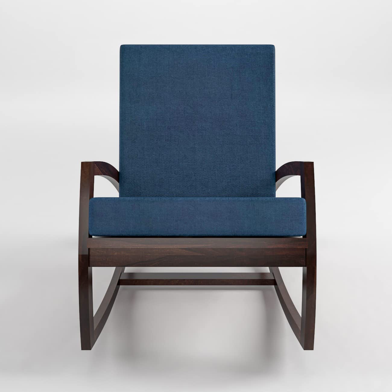 KendalWood Furniture Sheesham Wood Rocking Chair for Adults, Wooden Rocking Chair, Walnut Finish Rocking Chair