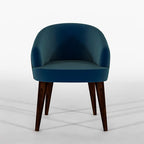 Modern Home Furniture|Solid Wood Cushion Dining Chair Set of 2 with Velvet Fabric | Study Chair for Home & Office