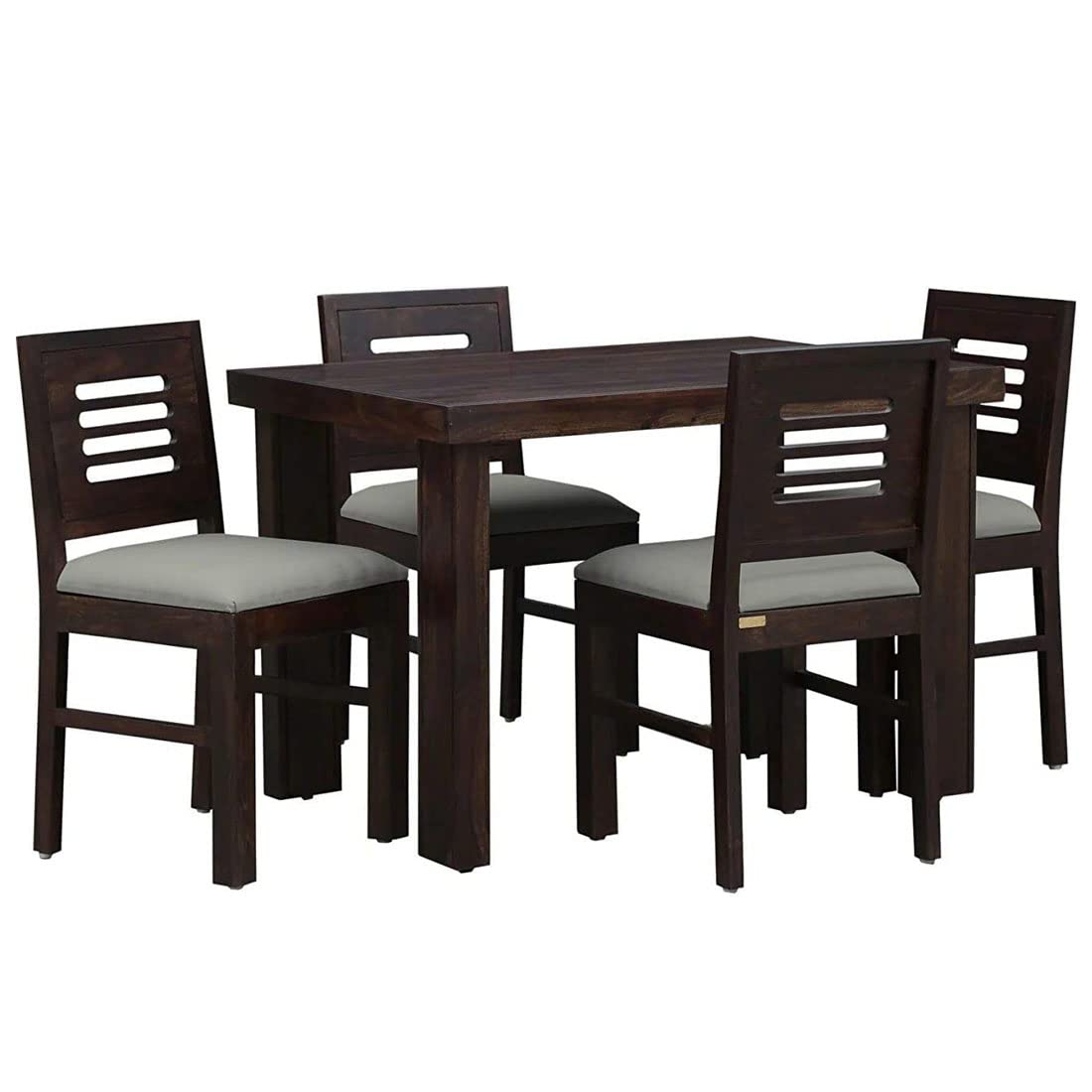 Sheesham Wood Dining Table(45x30) with 4 Chairs | 4 Seater Dining Set | Wooden Dining Table with Chair - Dining Room Furniture |