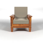 Solid Sheesham Wood Sofa Set , Living Room Furniture (3+1+1 with Center Table) 5 Seater