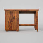 KENDALWOOD™ Furniture Solid Wood Office Desk | Reading Writing Table | Laptop Table |Wooden Table & Chair Set for Home and Office Study Table with Chair - Teak Finish