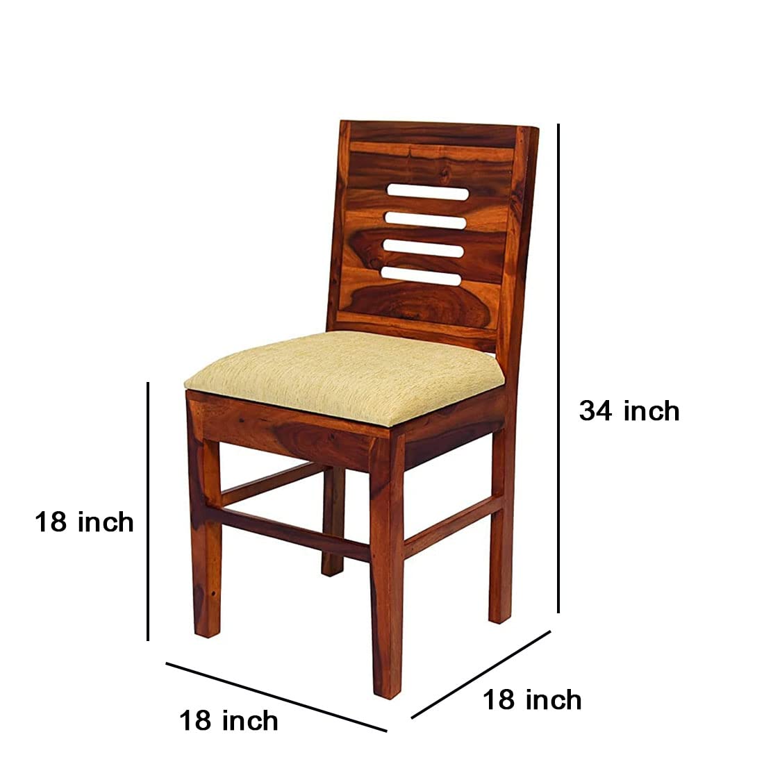 Premium Sheesham Wood Dining Table(45x30) with 4 Chairs | 4 Seater Dining Set | Wooden Dining Table with Chair